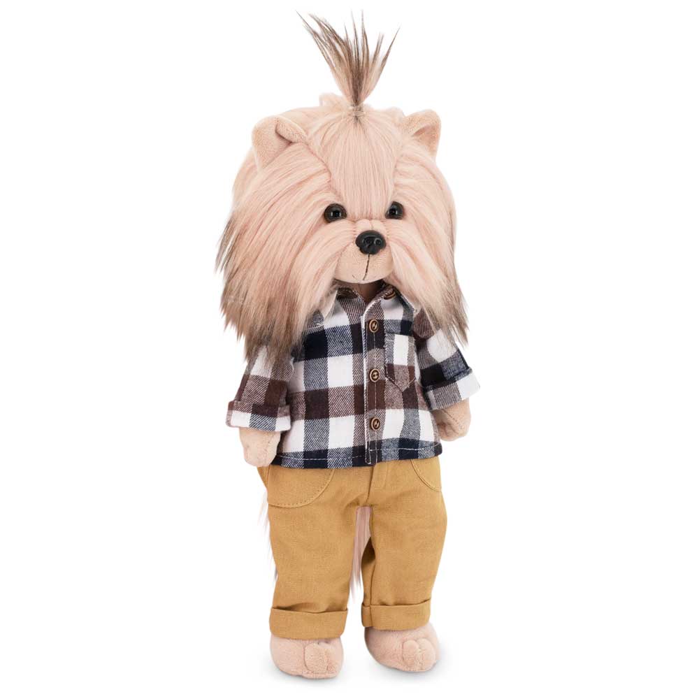 Lucky Doggy – 38 cm Plush Toy 🐶💙/Staylish boy