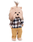 Lucky Doggy – 38 cm Plush Toy 🐶💙/Staylish boy