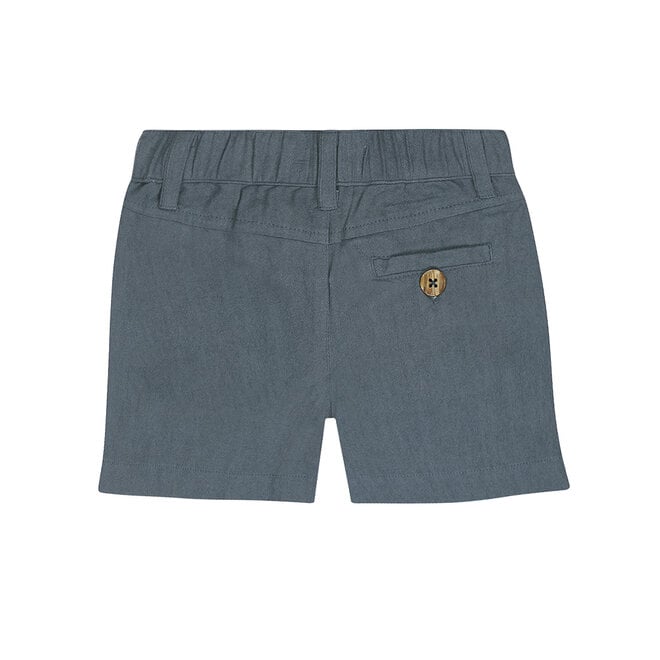 Dirkje boys shorts steel blue linen