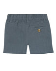 Dirkje boys shorts steel blue linen