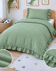 Buddy & Hope Muslin Crib Bedding Set Green