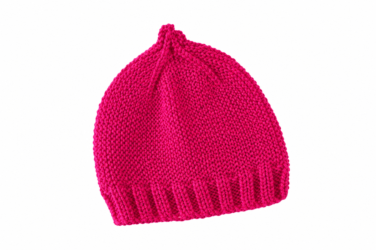 Baby Hat – Fuchsia | 0–3 Months