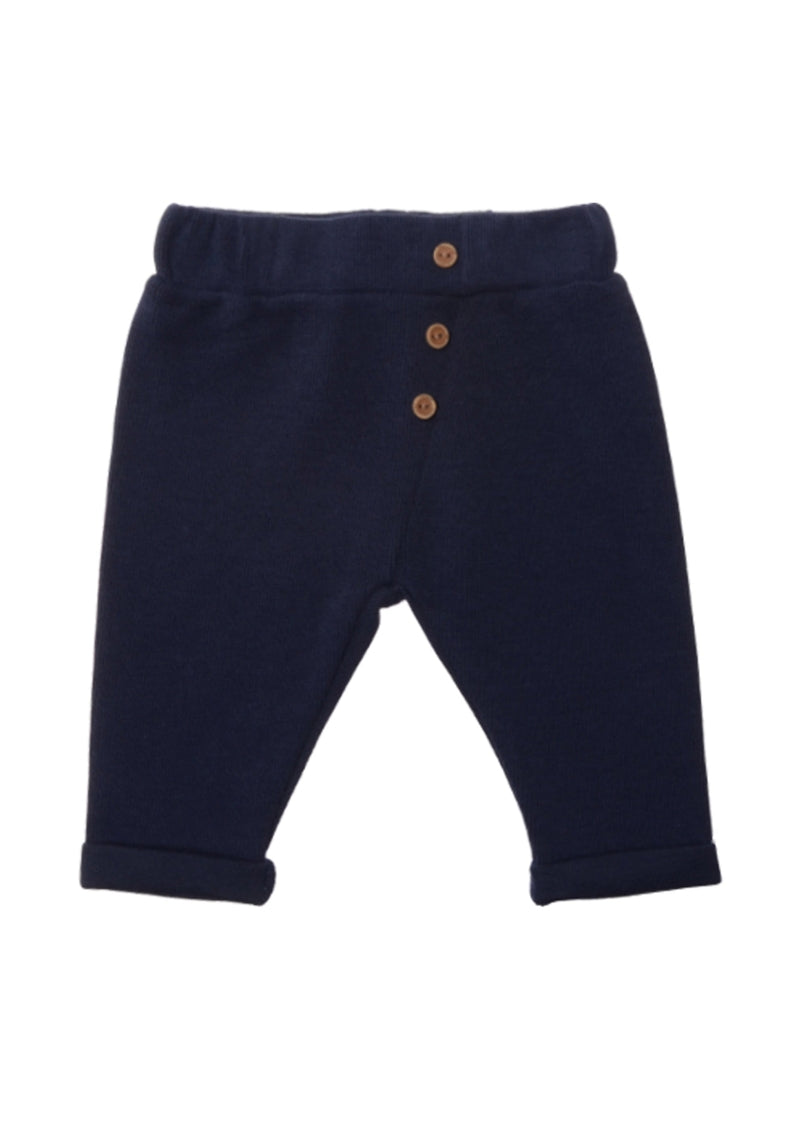 3-piece Rib-Knit Set in Navy