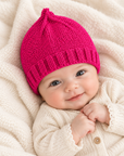 Baby Hat – Fuchsia | 0–3 Months
