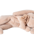 Sleeping bunny plush, Small - Powder Pink