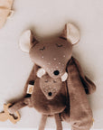 CRINKLE MOUSE WITH WOODEN TEETHER