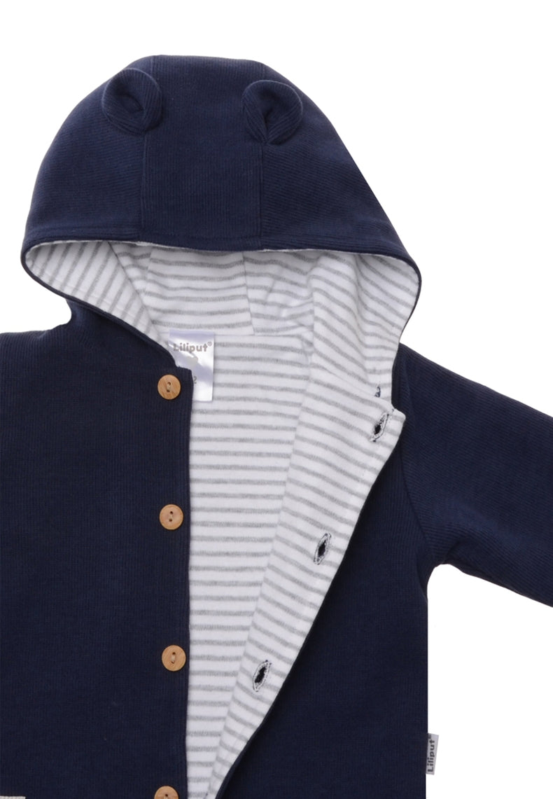 3-piece Rib-Knit Set in Navy