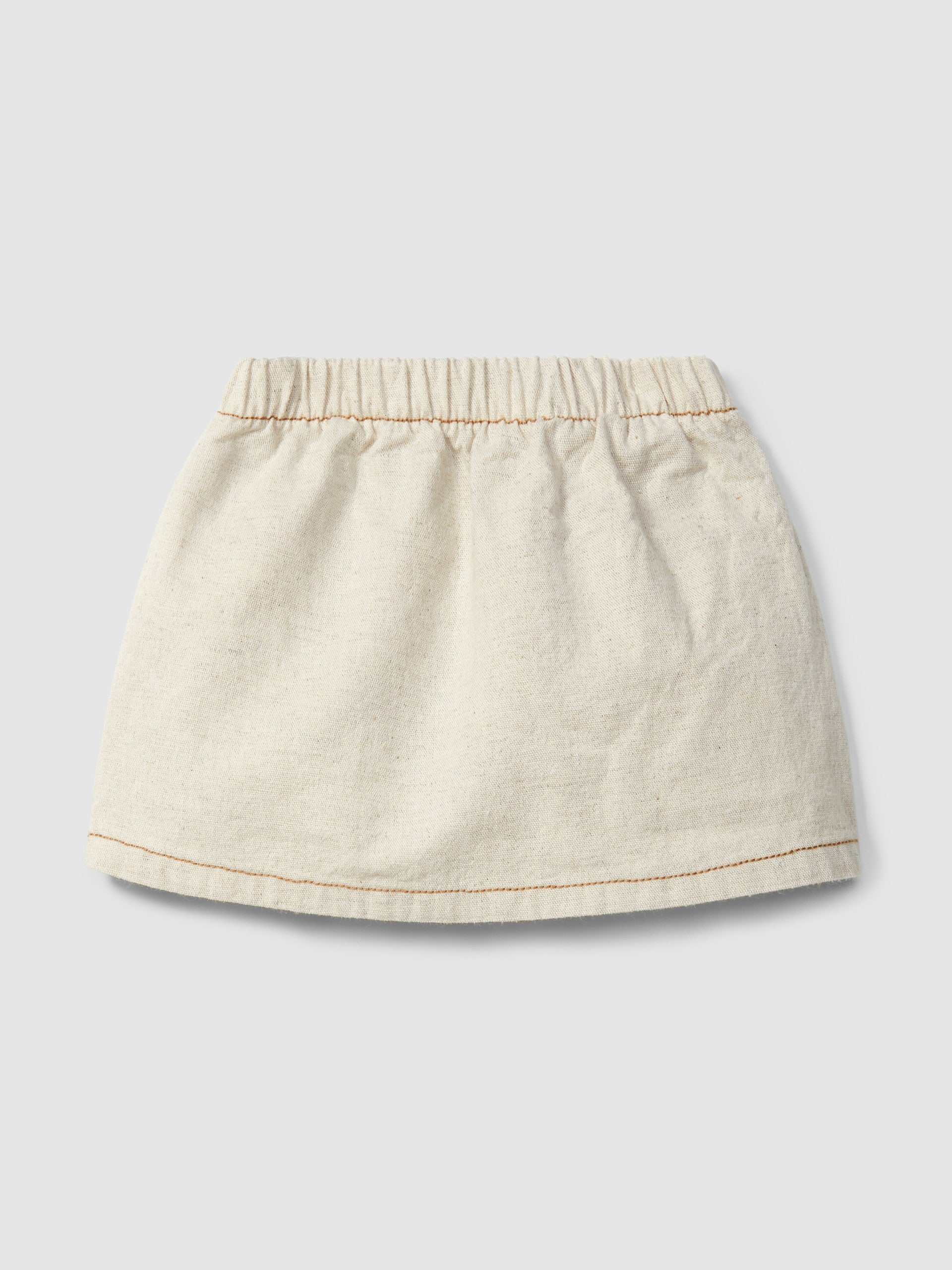 Organic style pull-up skirt with pocket