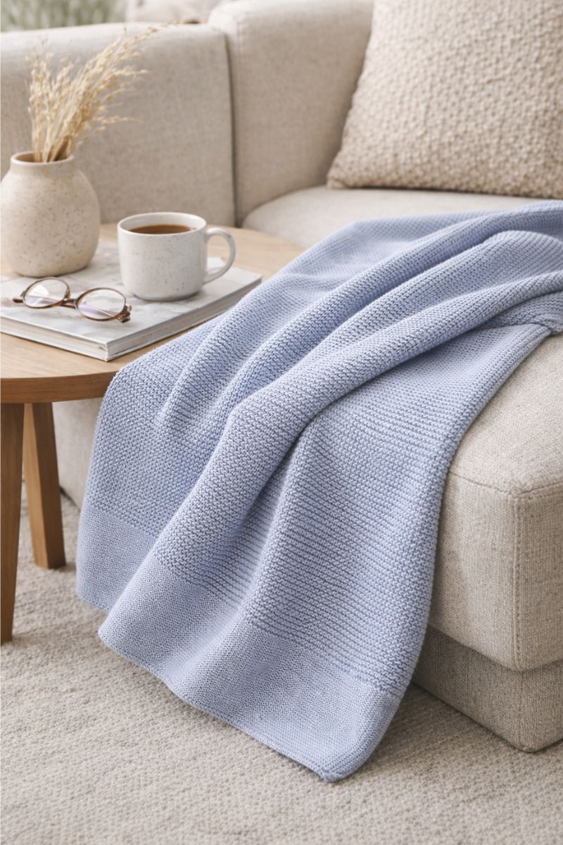 Bamboo Blanket - BAMBOO  🌿 - Soft Blue
