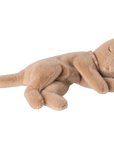 Sleeping kitten plush, small - Cream Peach