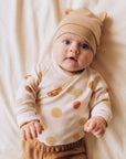 LONGSLEEVE WRAP BODYSUIT- GOTS-NOOS