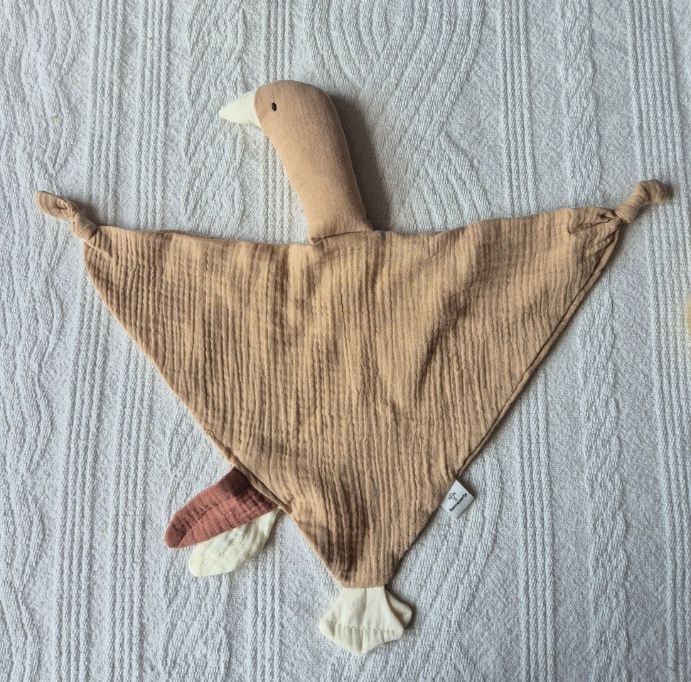 Soft Hydrophilic Goose Plush Toy For Babies - Brown