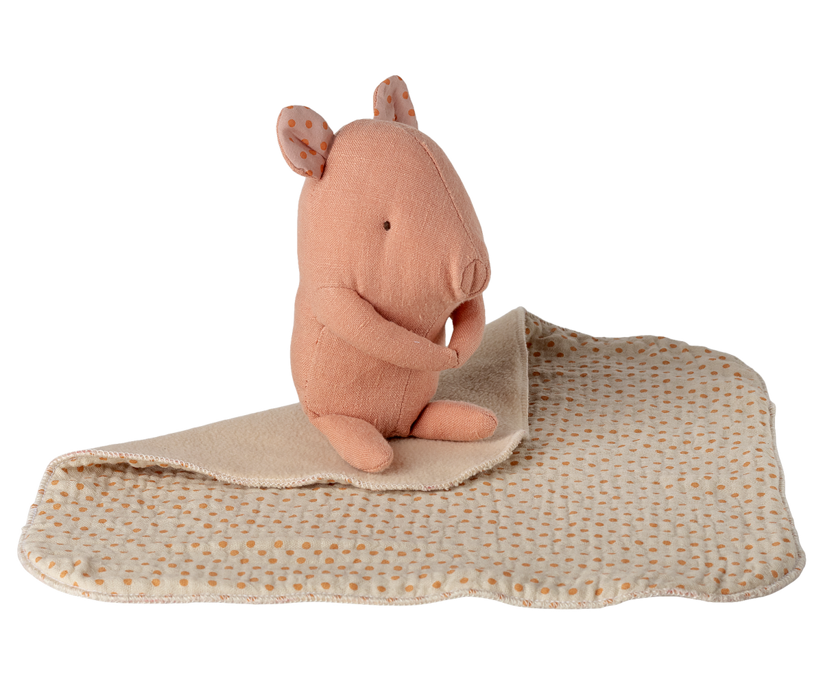 Lullaby friends, Pig, Mini - Rose
