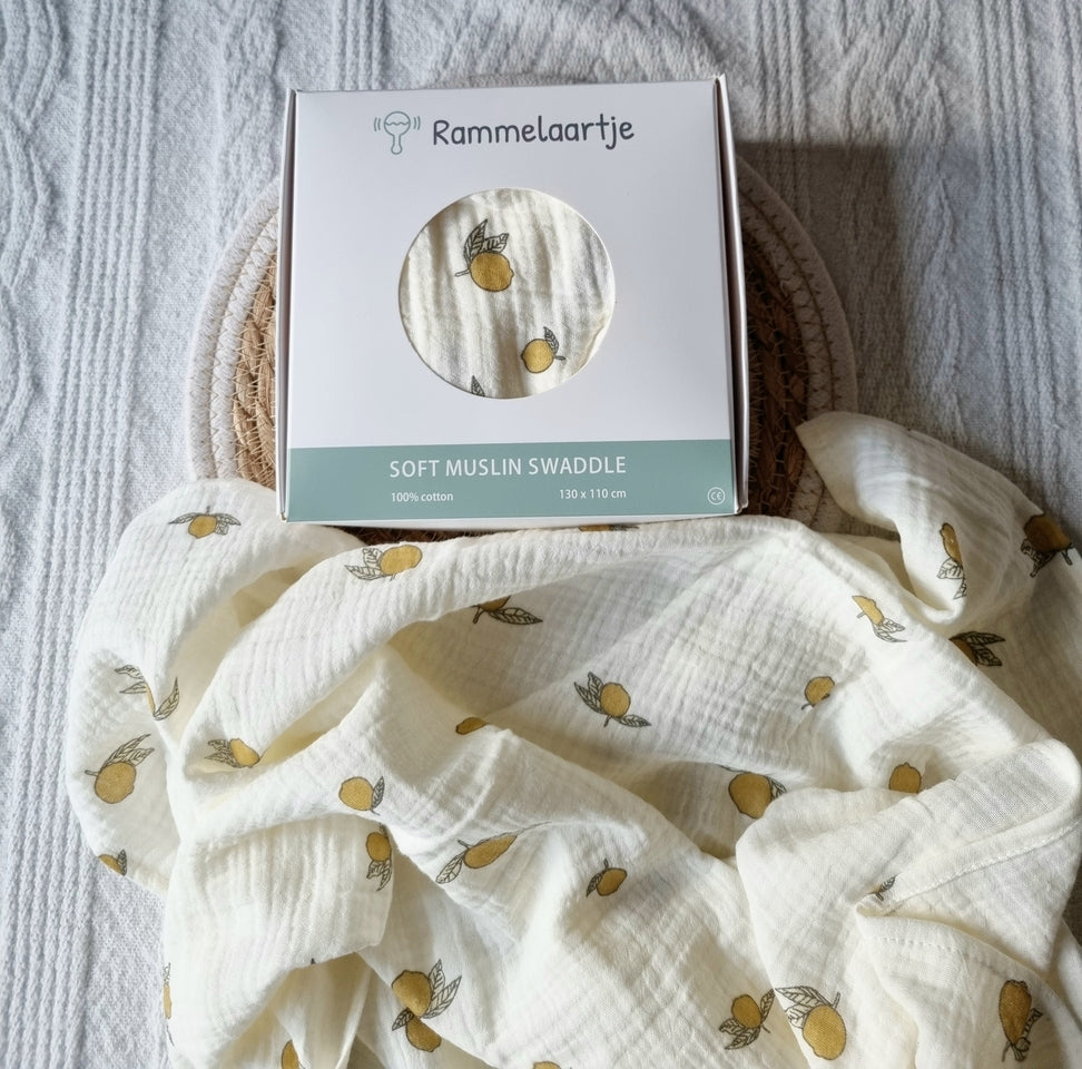 Soft Muslin Swaddle 🍋