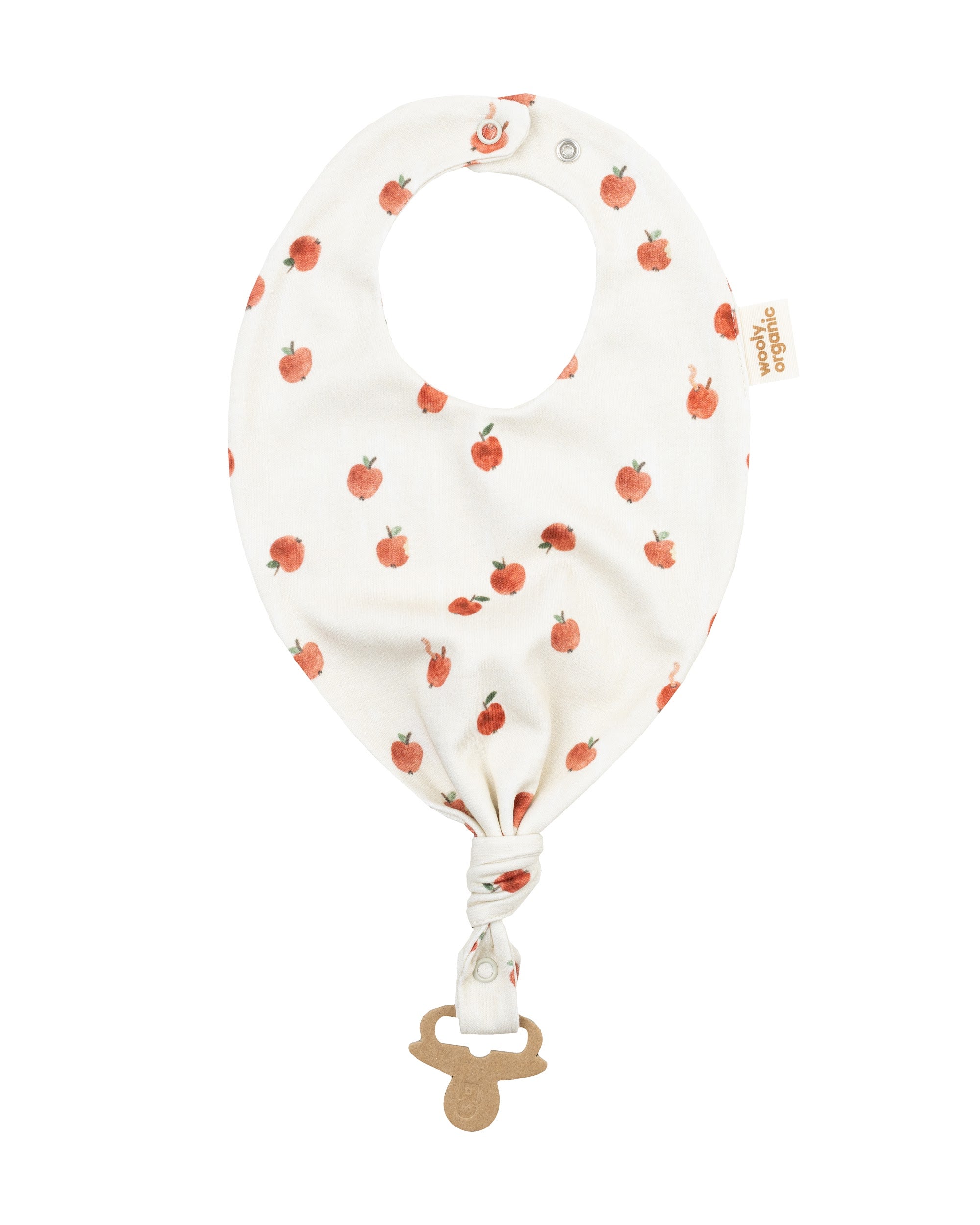 2-in-1 Organic Cotton Bib &amp; Pacifier Clip