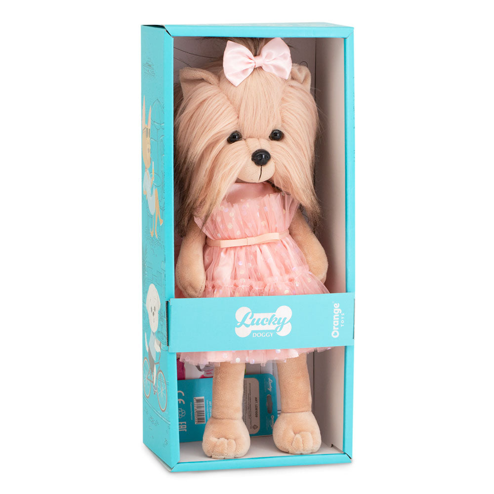 Lucky Doggy – 38 cm Plush Toy 🐶🩷/Honey Pie