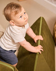 Dirkje boys shorts steel blue linen
